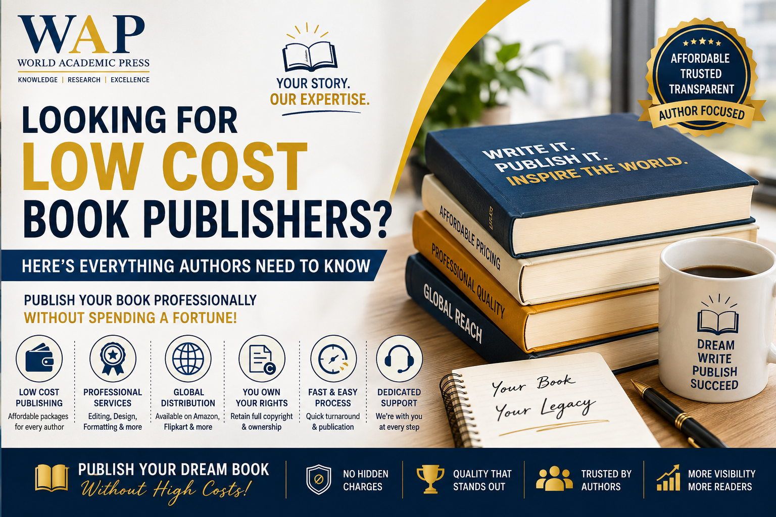 Looking for Low Cost Book Publishers? Here's Everything Authors Need to Know